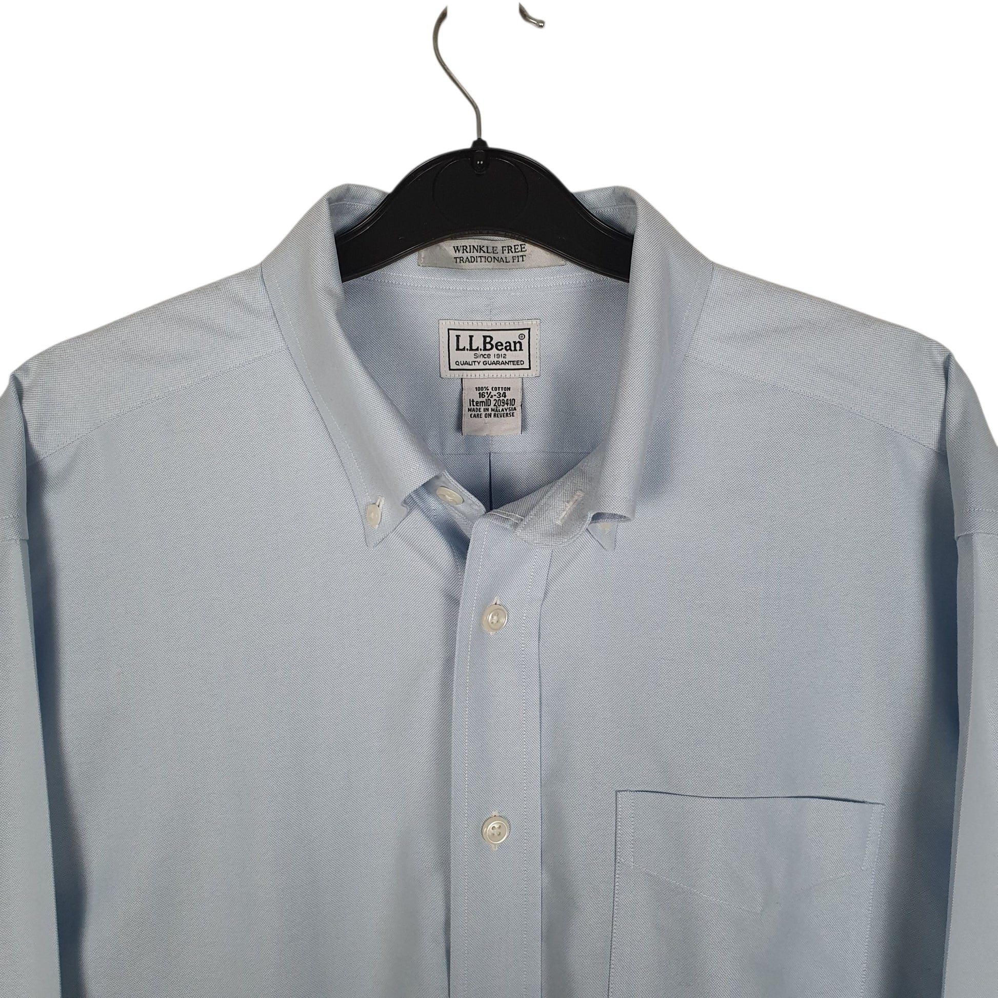 Mens Blue L.L.Bean   Shirt