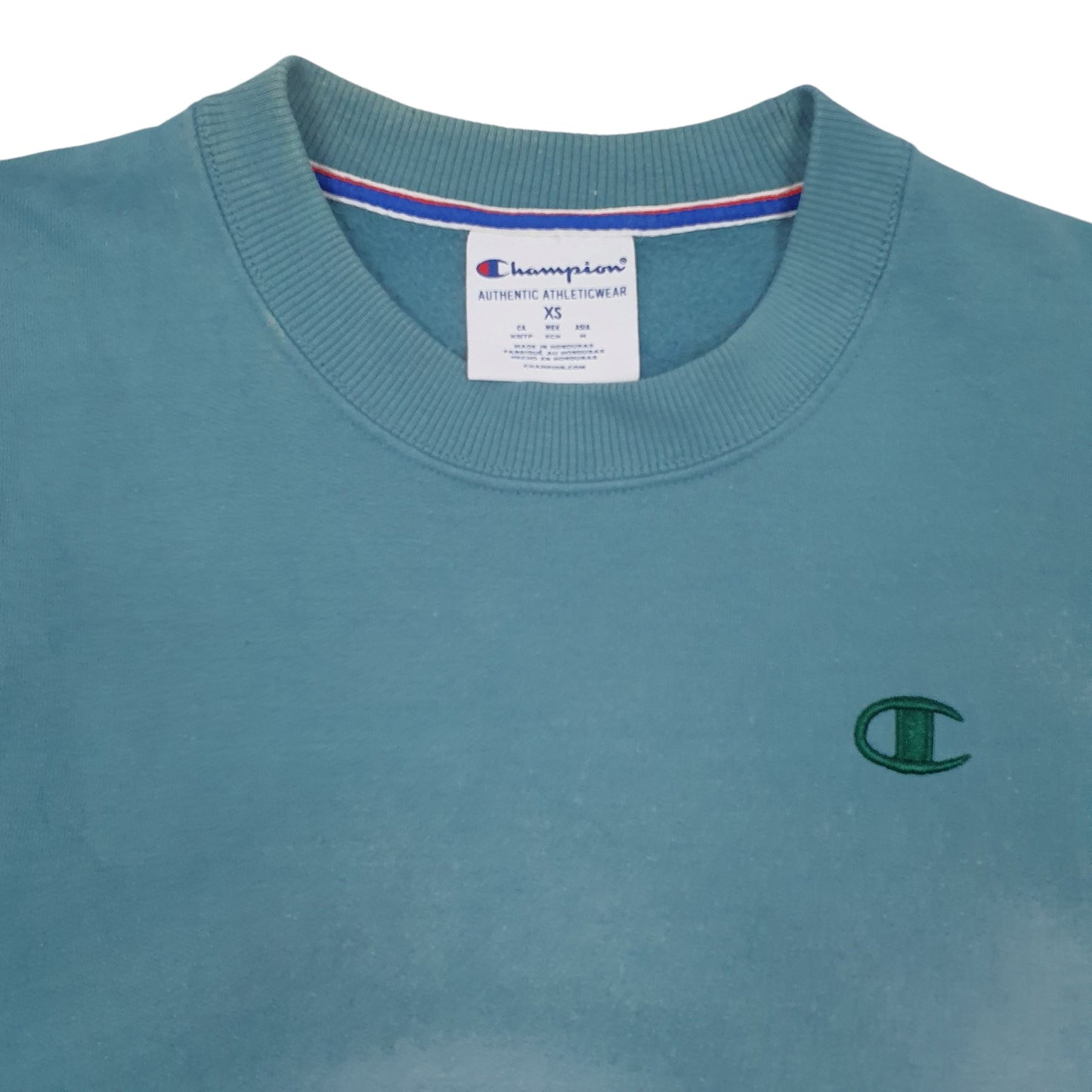 Mens Blue Champion  Crewneck Jumper