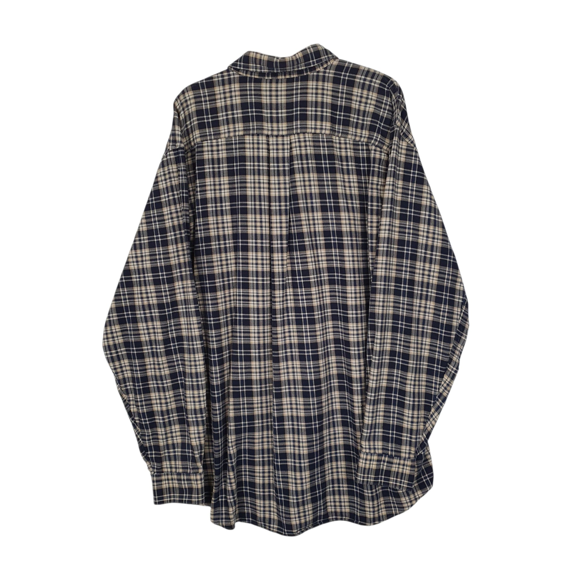 Mens Navy L.L.Bean Flannel  Shirt