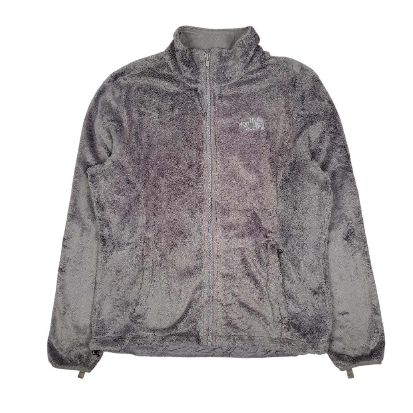 Womens Grey The North Face Fluffy Full Zip Jumper