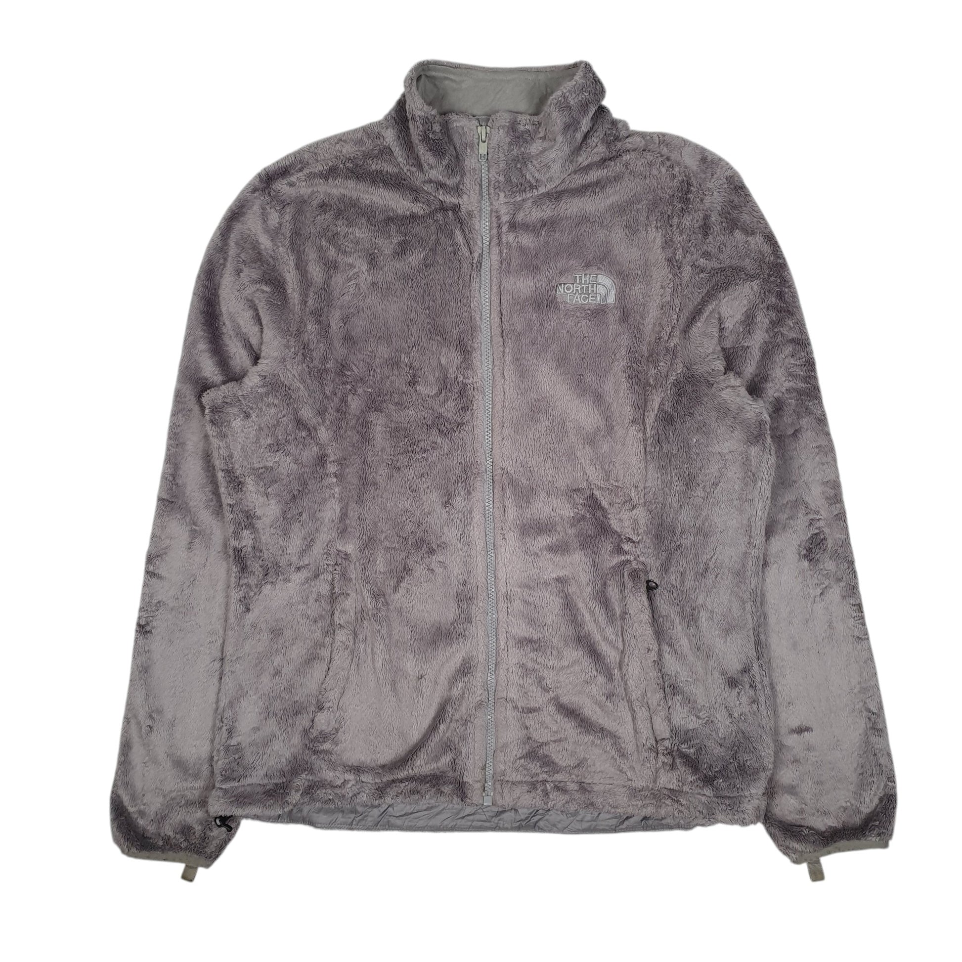 Womens Grey The North Face Fluffy Full Zip Jumper
