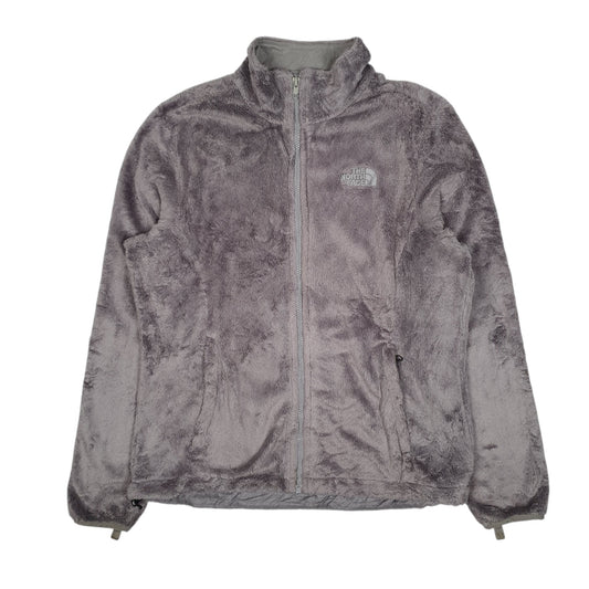 Womens Grey The North Face Fluffy Full Zip Jumper