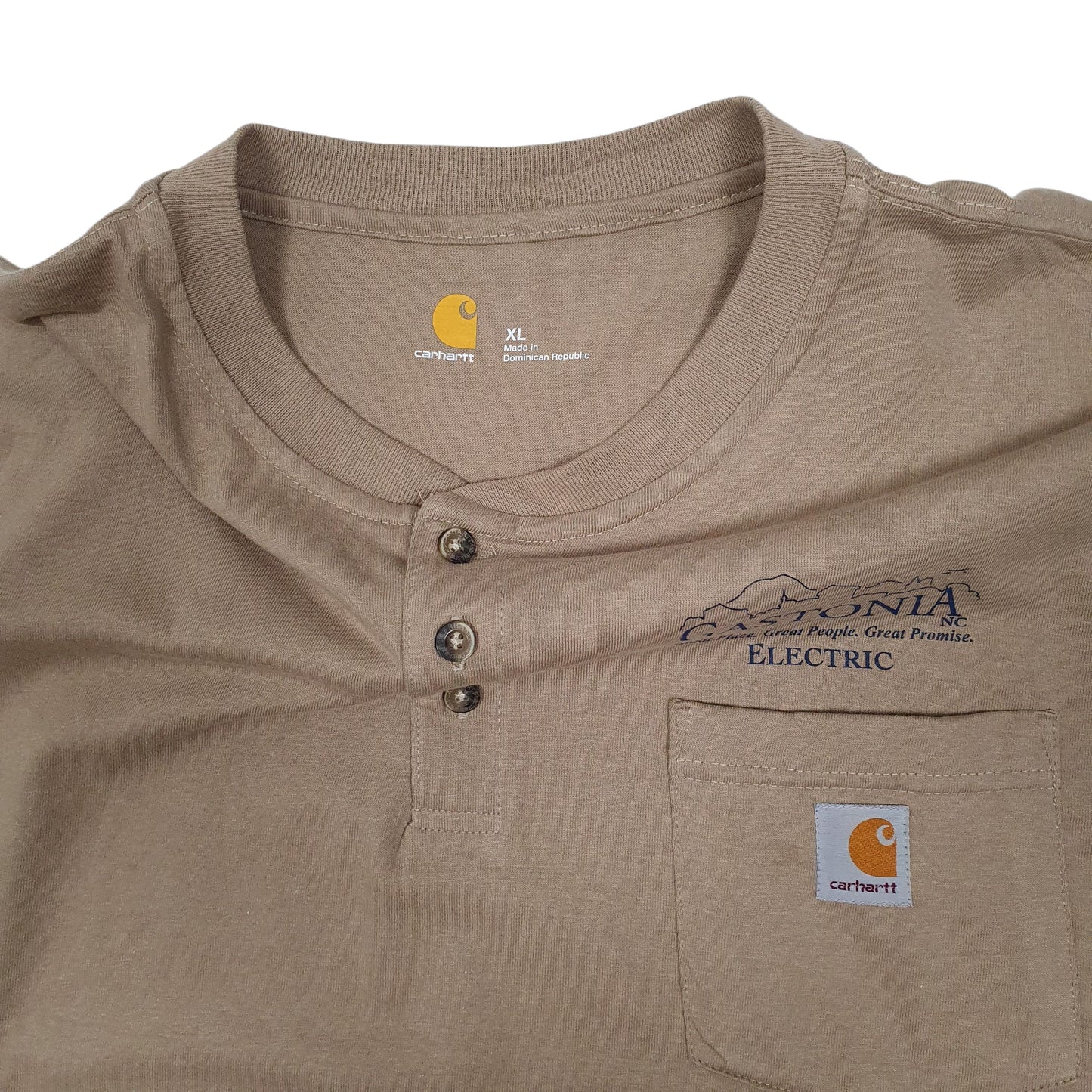 Mens Brown Carhartt K128  T Shirt