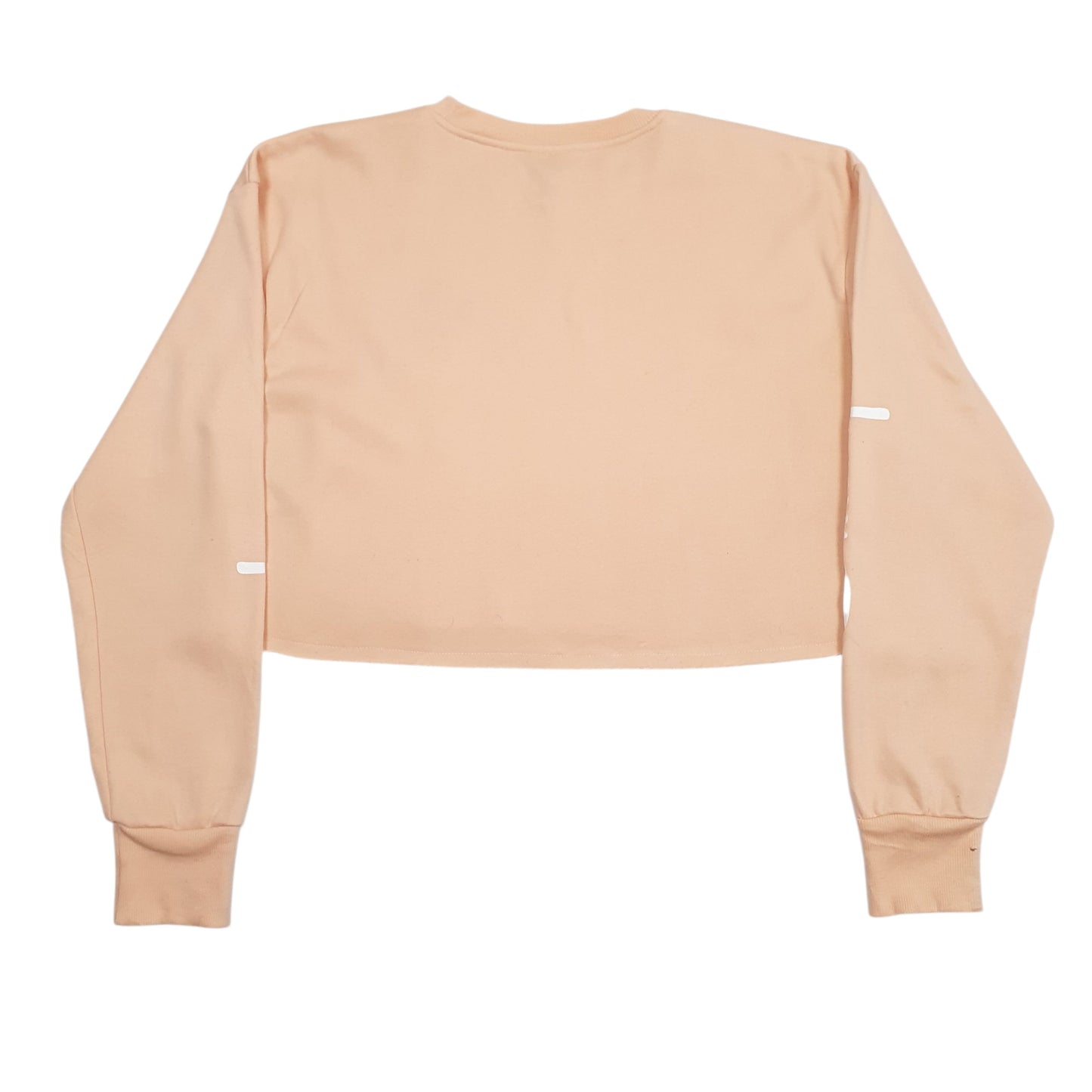 Womens Pink Champion Reverse Weave Croptop Crewneck Jumper