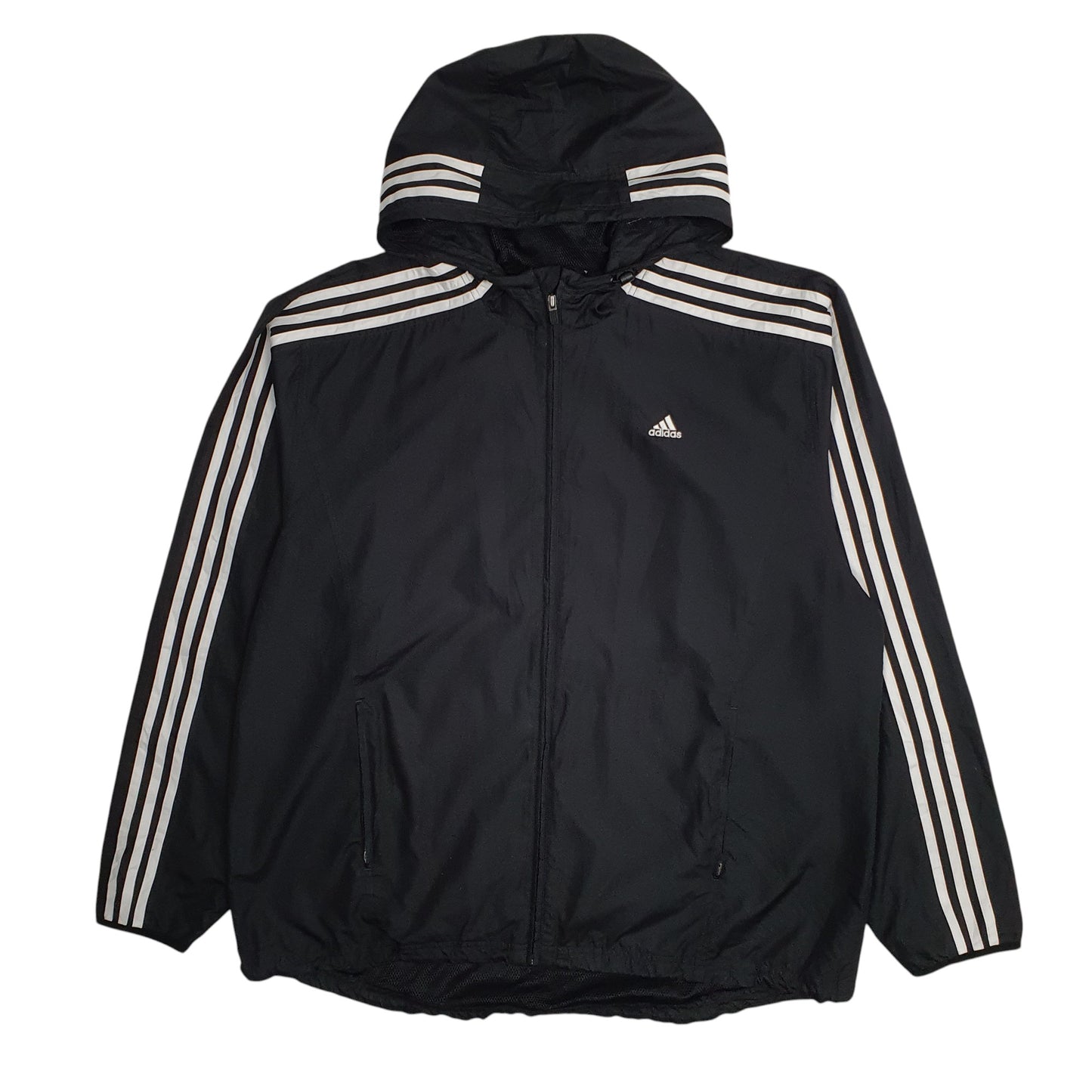 Mens Black Adidas Vintage 00s  Coat