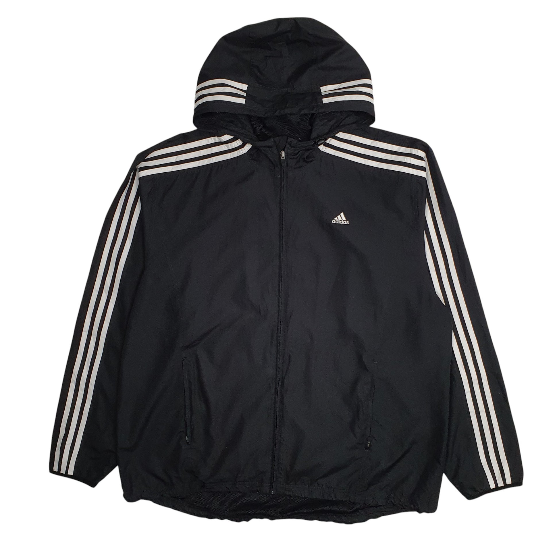 Mens Black Adidas Vintage 00s  Coat