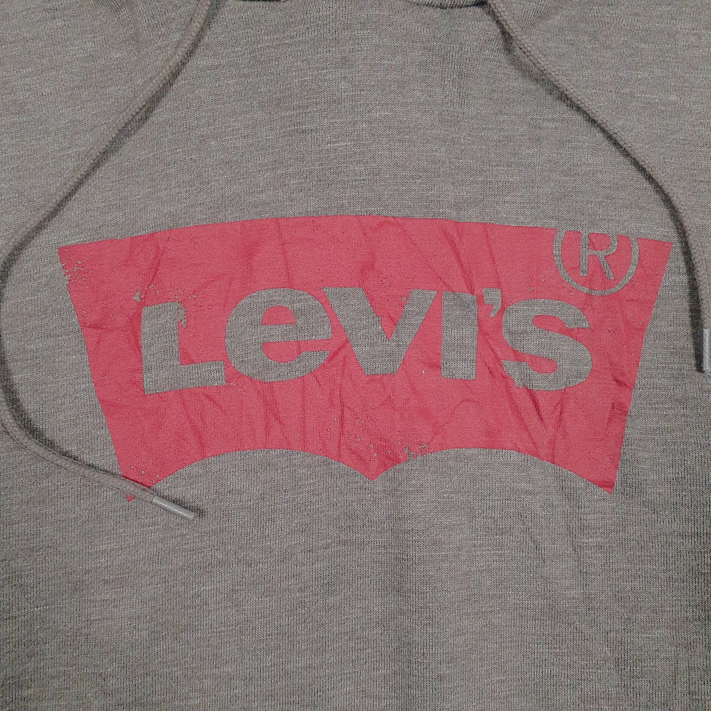 Mens Grey Levis  Hoodie Jumper