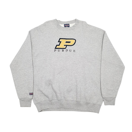Mens Grey Jan Sport Purdue Made In USA Crewneck Jumper