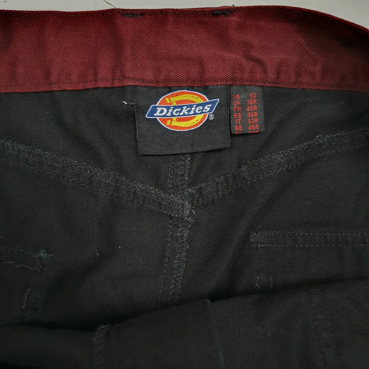Mens Black Dickies   Trousers