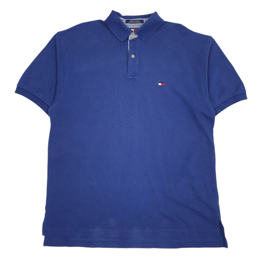 Mens Blue Tommy Hilfiger  Short Sleeve Polo Shirt