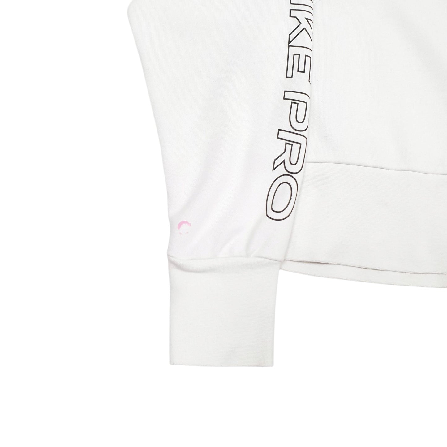 Womens White Nike Dri-Fit Crewneck Jumper