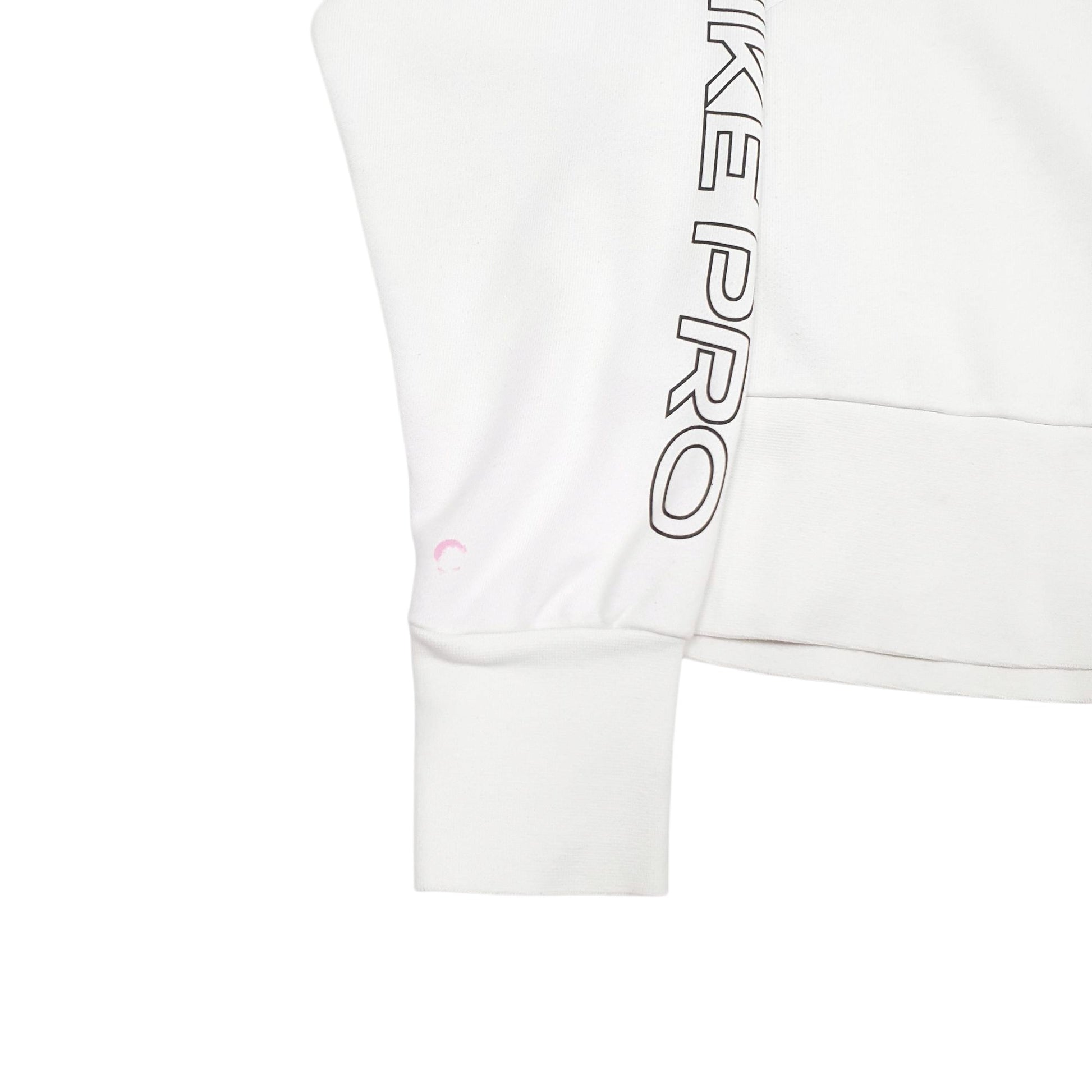 Womens White Nike Dri-Fit Crewneck Jumper