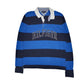 Mens Blue Tommy Hilfiger Rugby Spellout Long Sleeve Polo Shirt