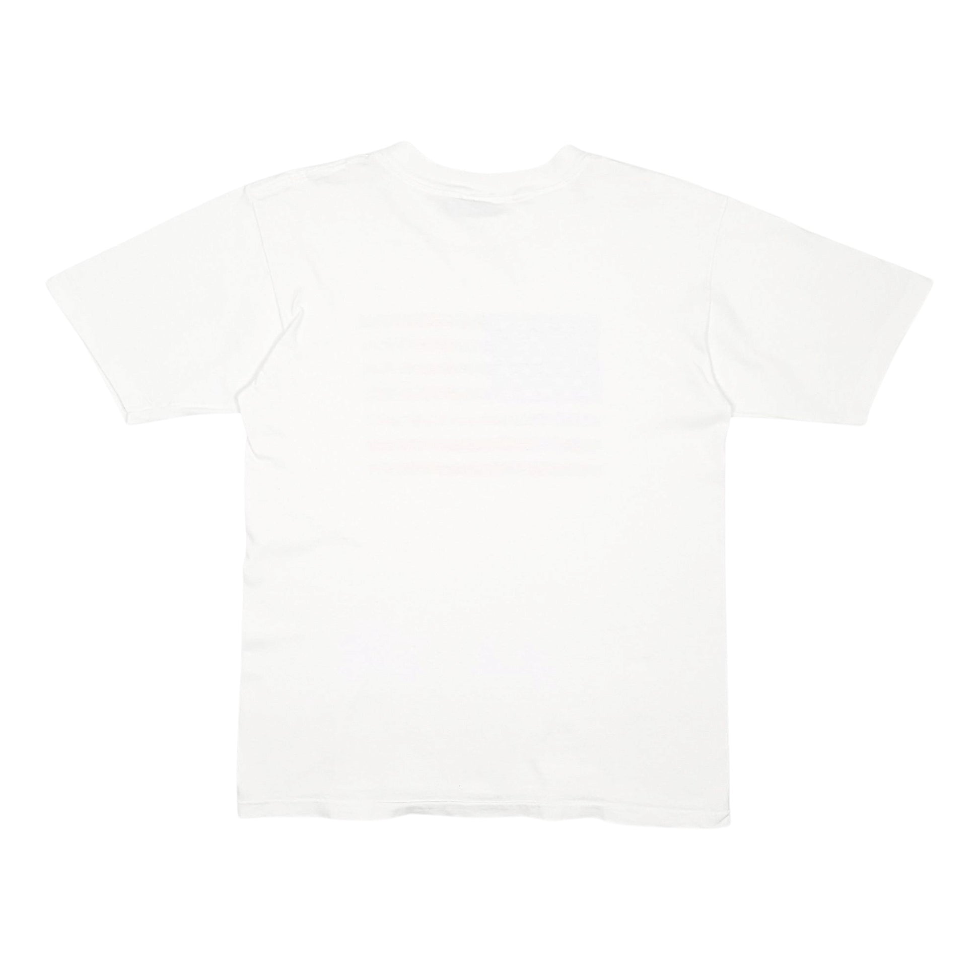 Womens White Oneita Single Stitch Vintage 90s  T Shirt