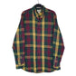 Mens Green L.L.Bean Scotch Plaid Flannel Long Sleeve Shirt