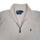 Mens Cream Polo Ralph Lauren  Quarter Zip Jumper