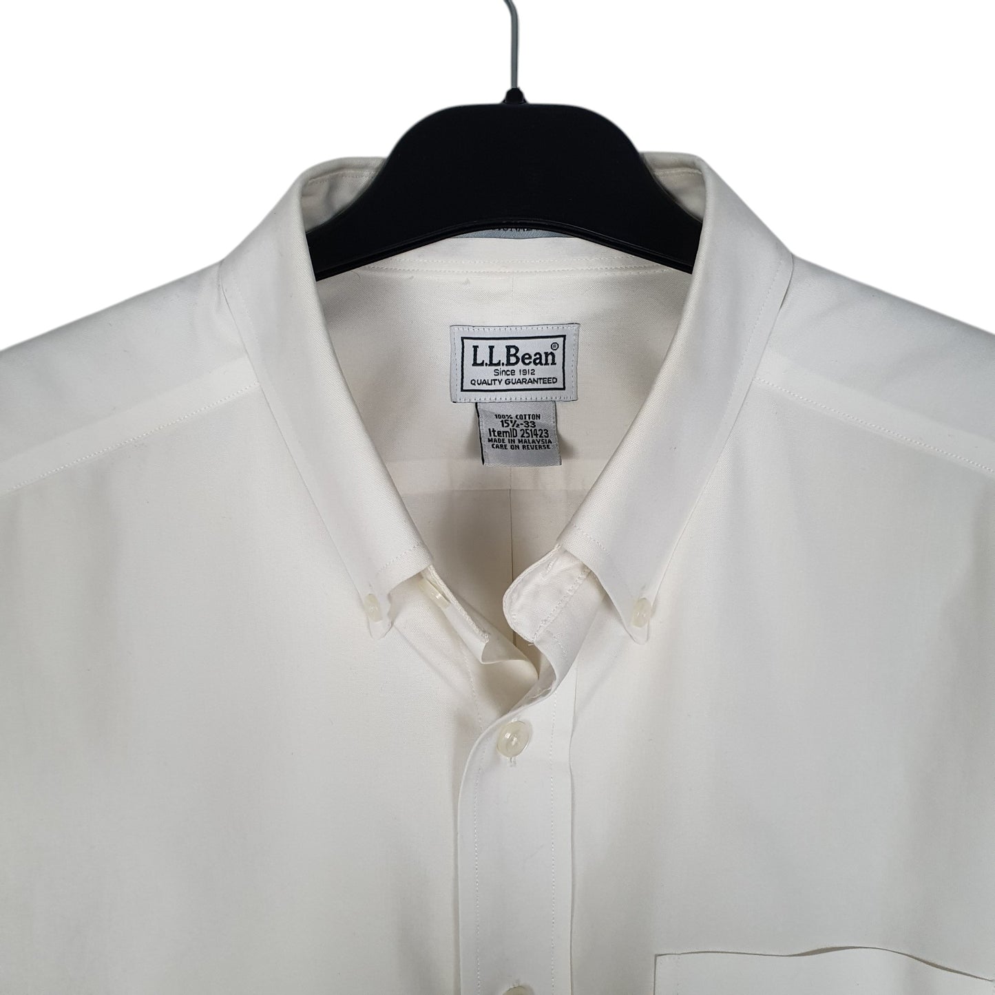 Mens White L.L.Bean   Shirt