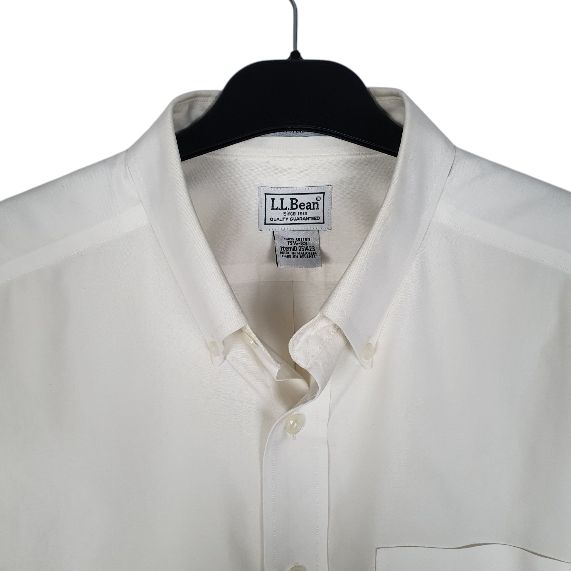 Mens White L.L.Bean   Shirt