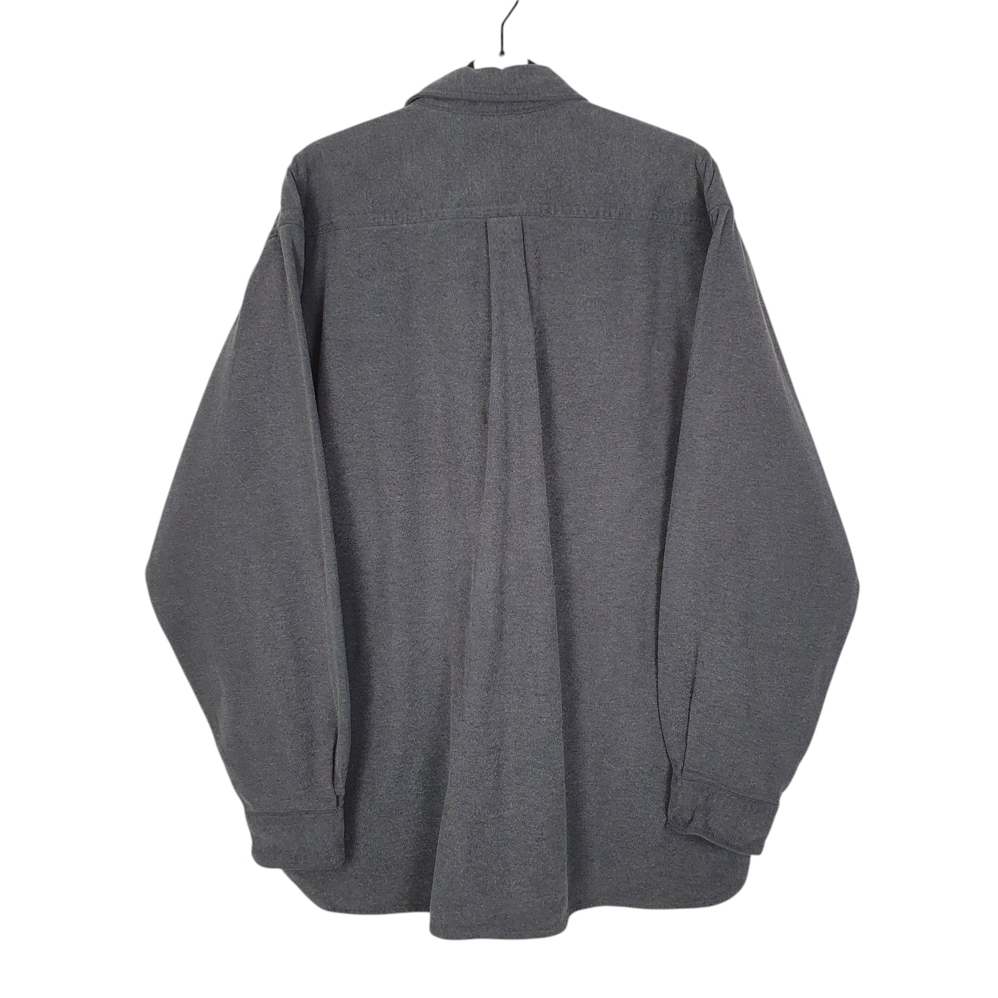 Mens Grey L.L.Bean Chamois  Shirt