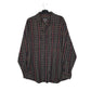 Mens Black Woolrich Thick Flannel Long Sleeve Shirt