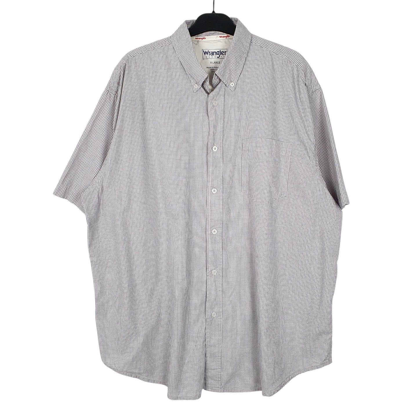 Mens Grey Wrangler Hero Short Sleeve Shirt