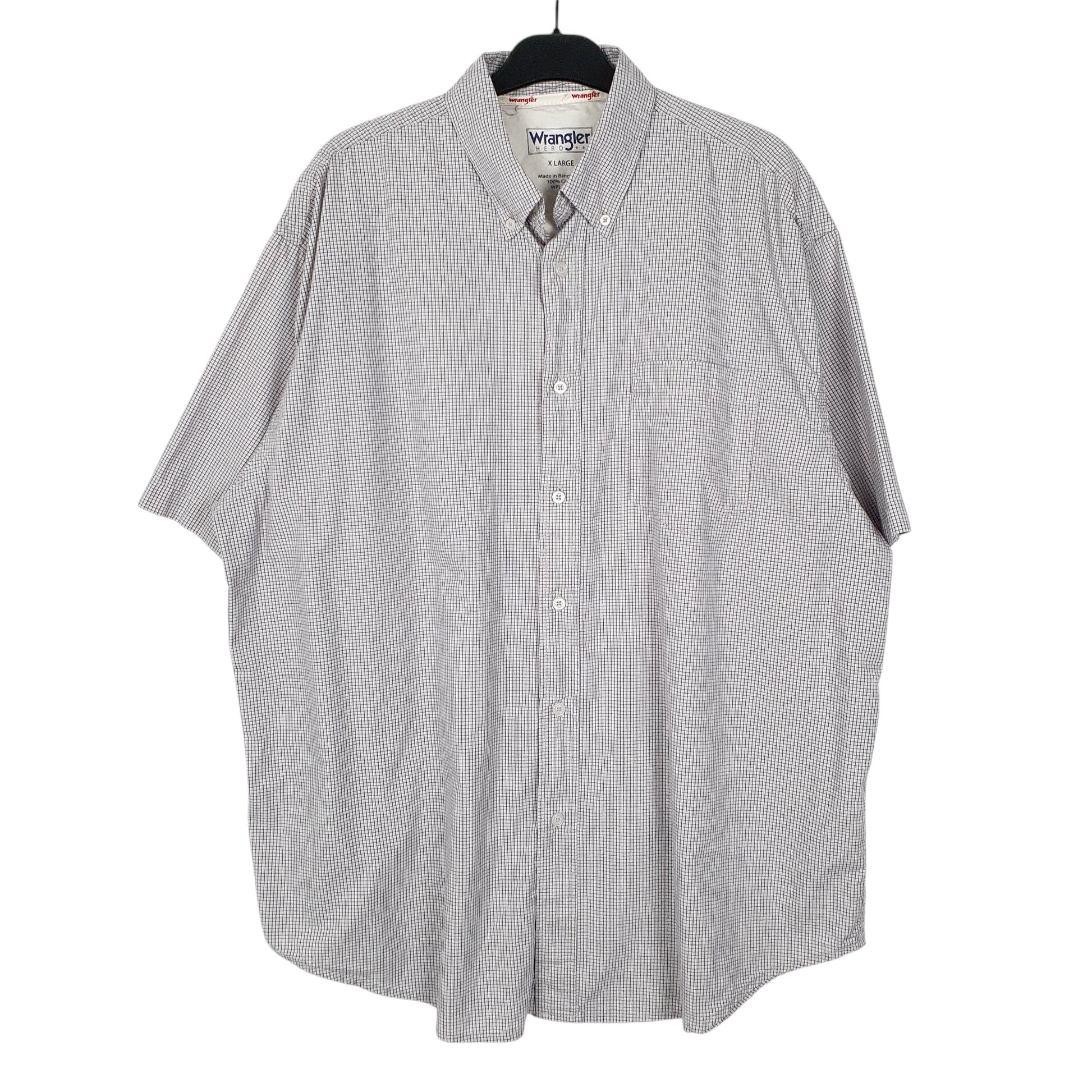 Mens Grey Wrangler Hero Short Sleeve Shirt