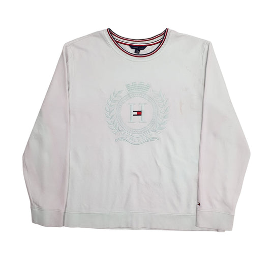 Womens White Tommy Hilfiger  Crewneck Jumper
