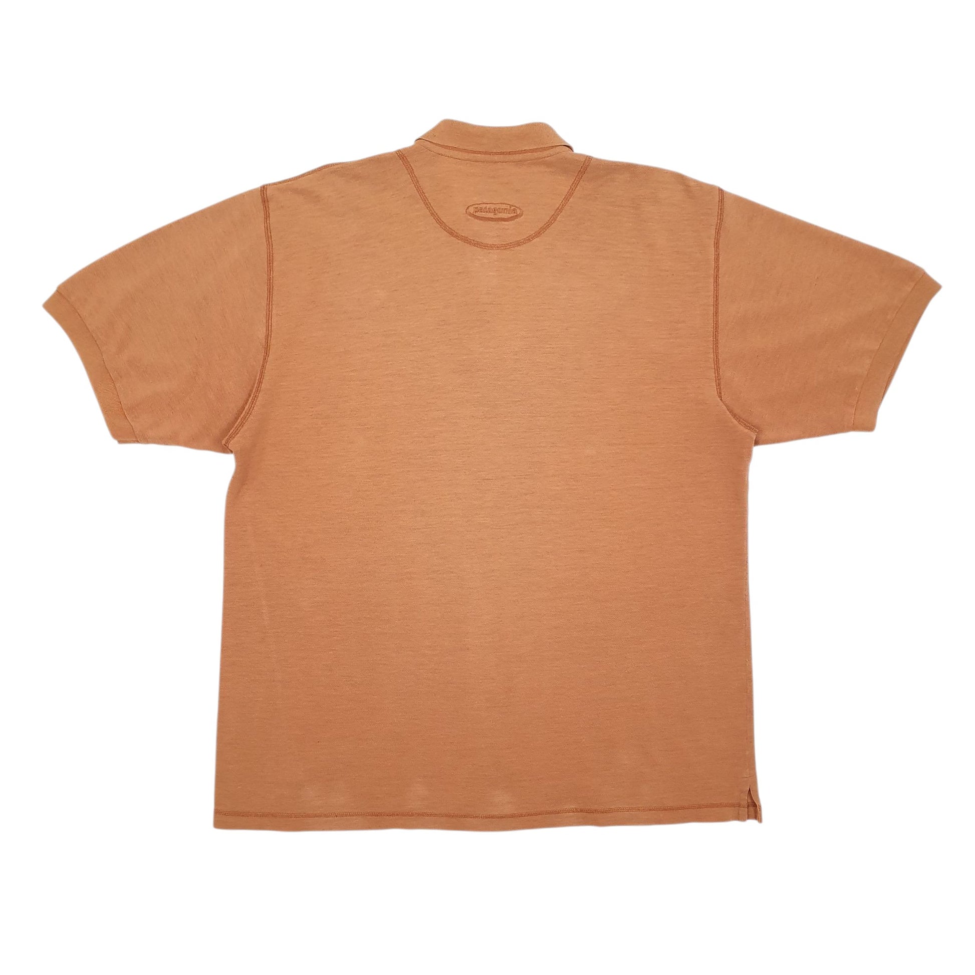 Mens Orange Patagonia   Polo Shirt