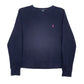 Womens Navy Ralph Lauren Vintage 90s Sport Crewneck Jumper