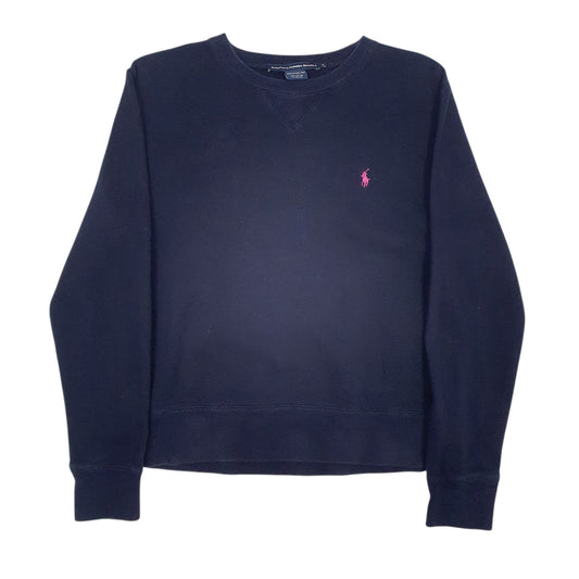 Womens Navy Ralph Lauren Vintage 90s Sport Crewneck Jumper
