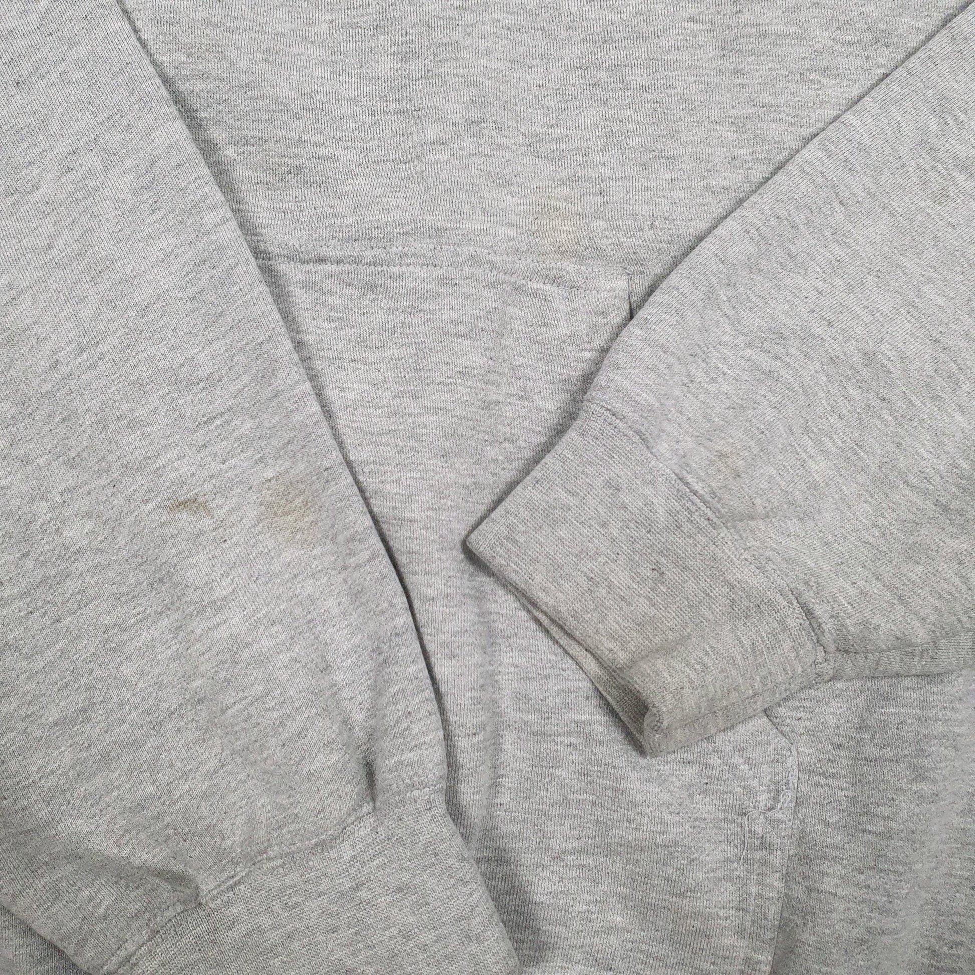 Mens Grey Quicksilver Spellout Hoodie Jumper