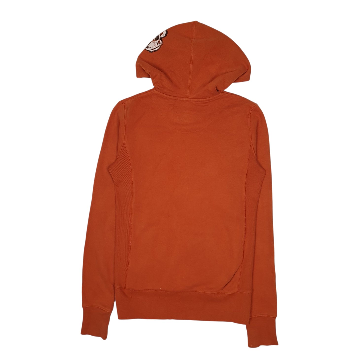 Mens Orange Nike Vintage 2000s Hoodie Jumper