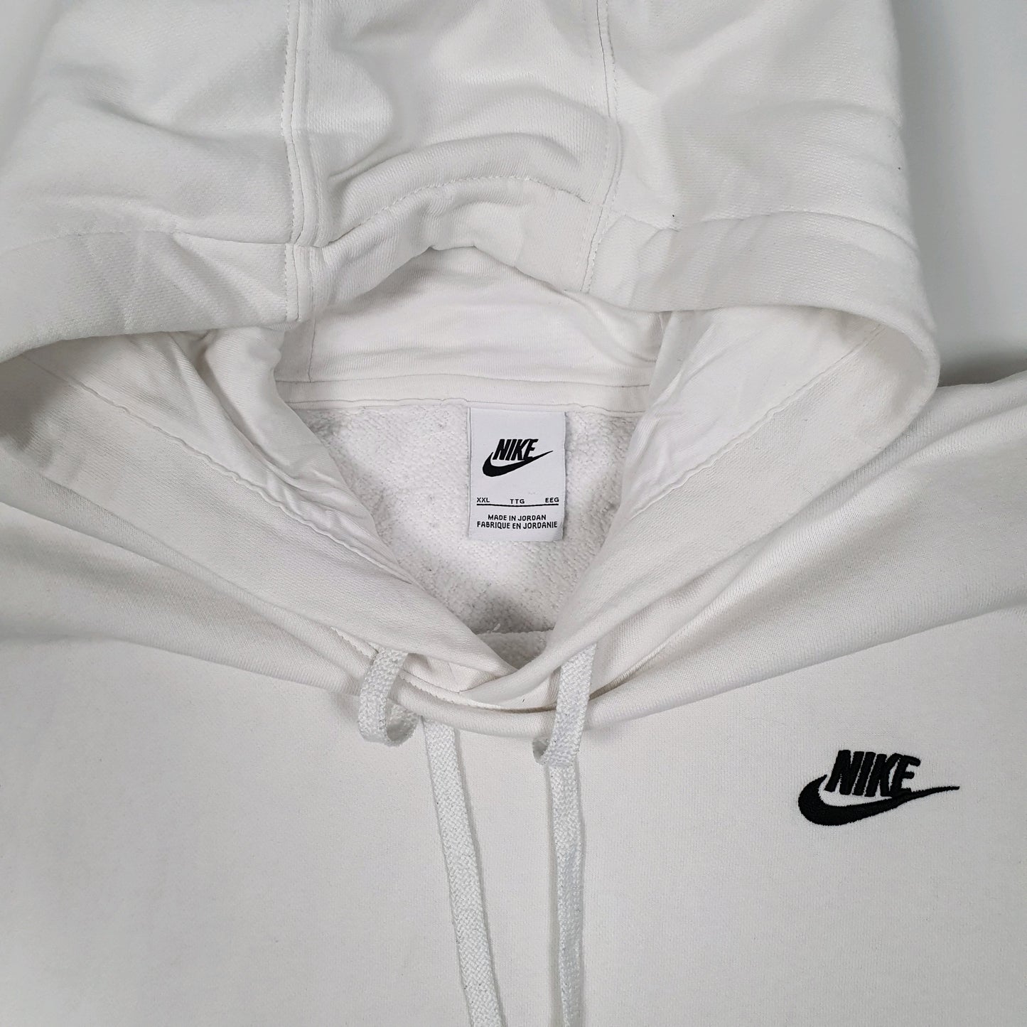 Mens White Nike  Hoodie Jumper