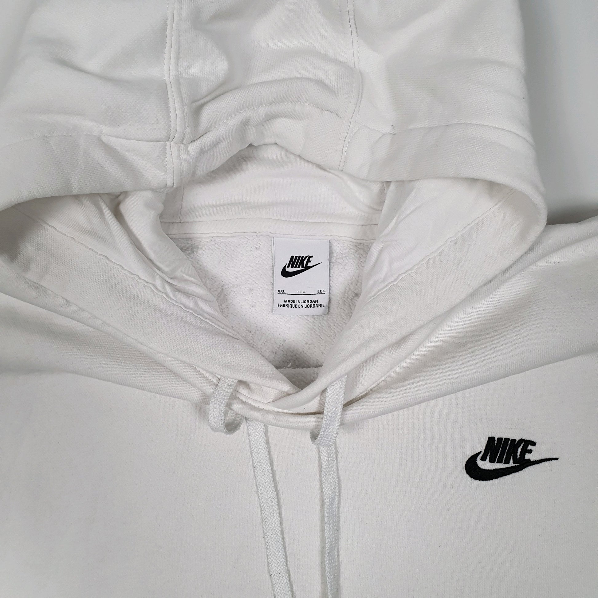Mens White Nike  Hoodie Jumper
