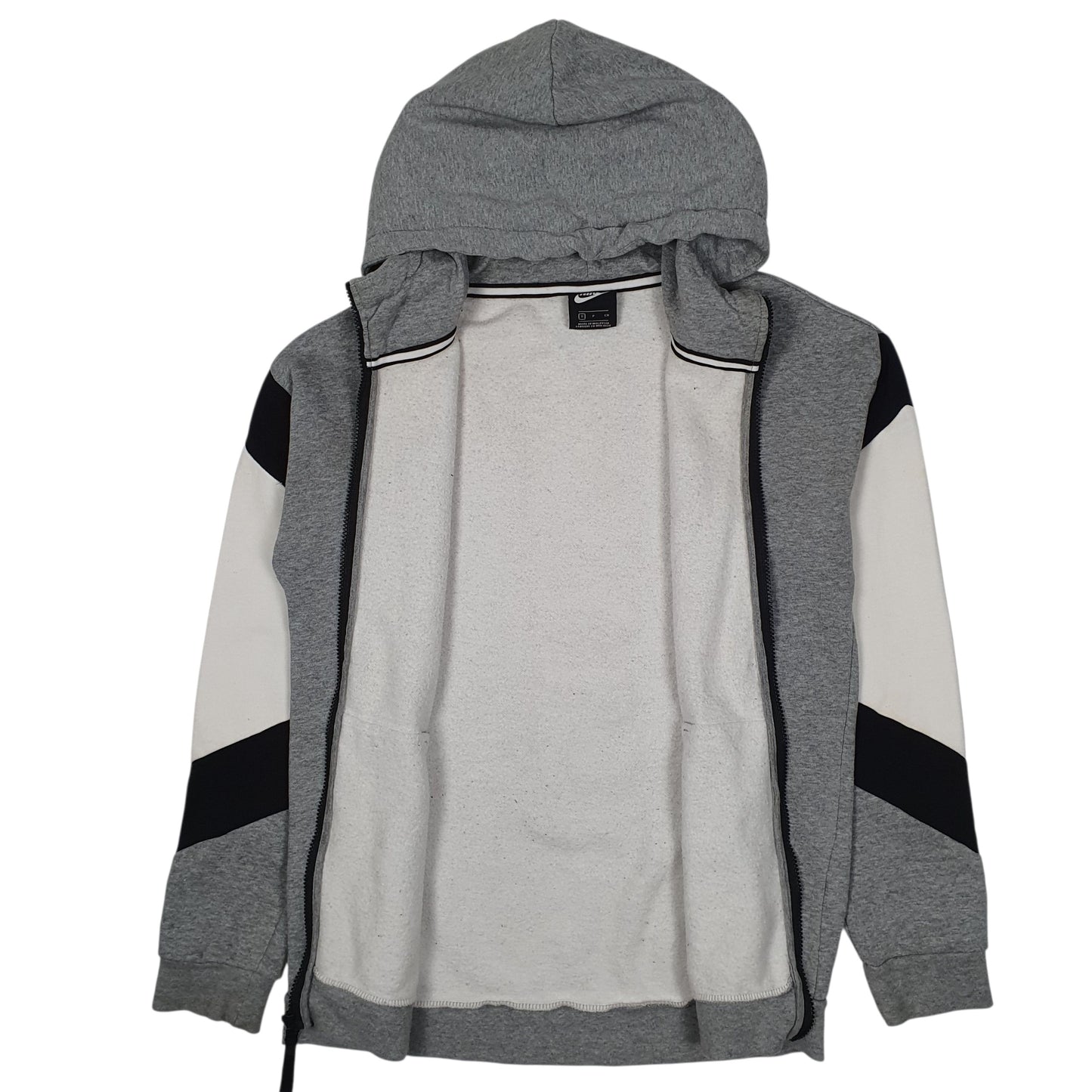 Mens Grey Nike Hoodie Full Zip Jumper