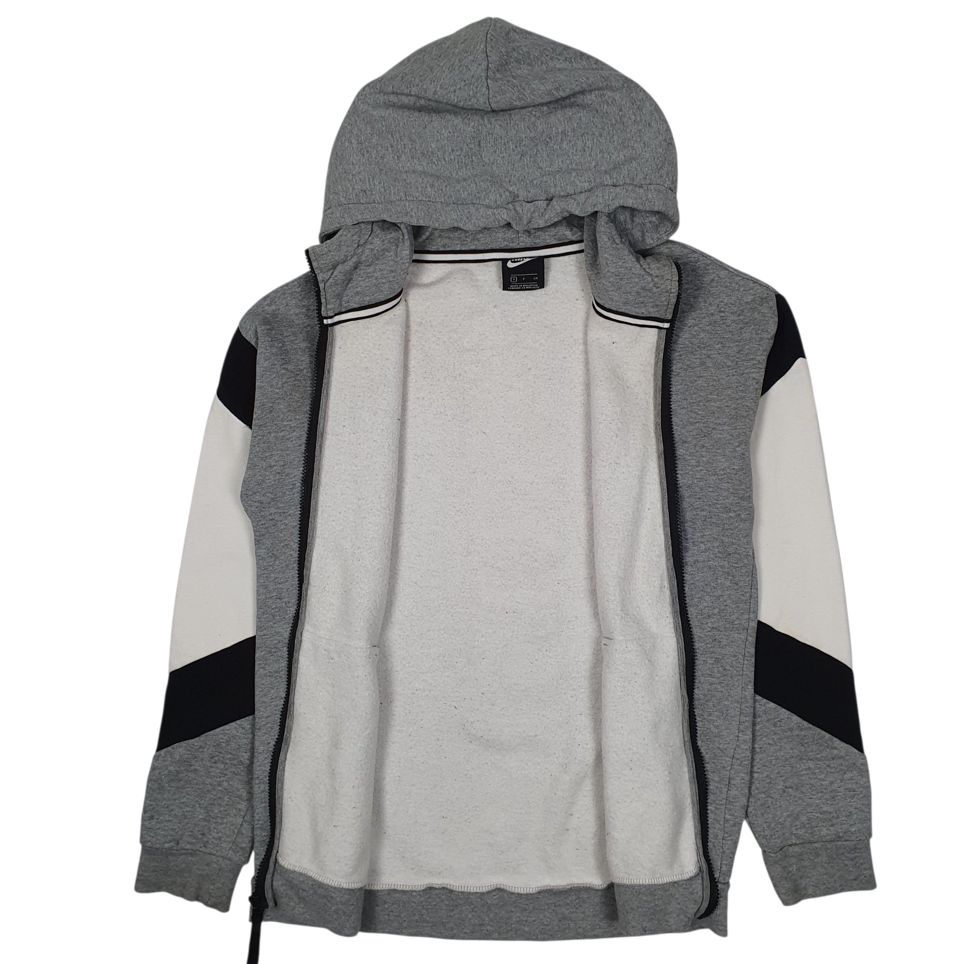 Mens Grey Nike Hoodie Full Zip Jumper