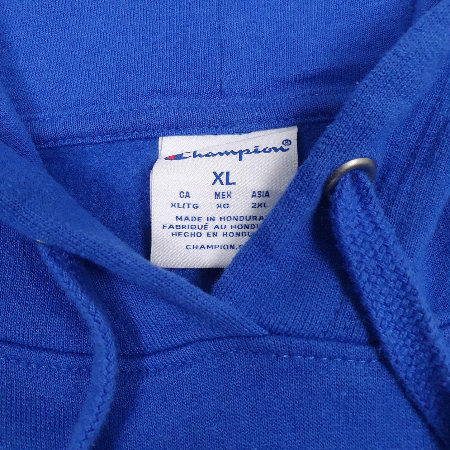 Mens Blue Champion  Hoodie Jumper