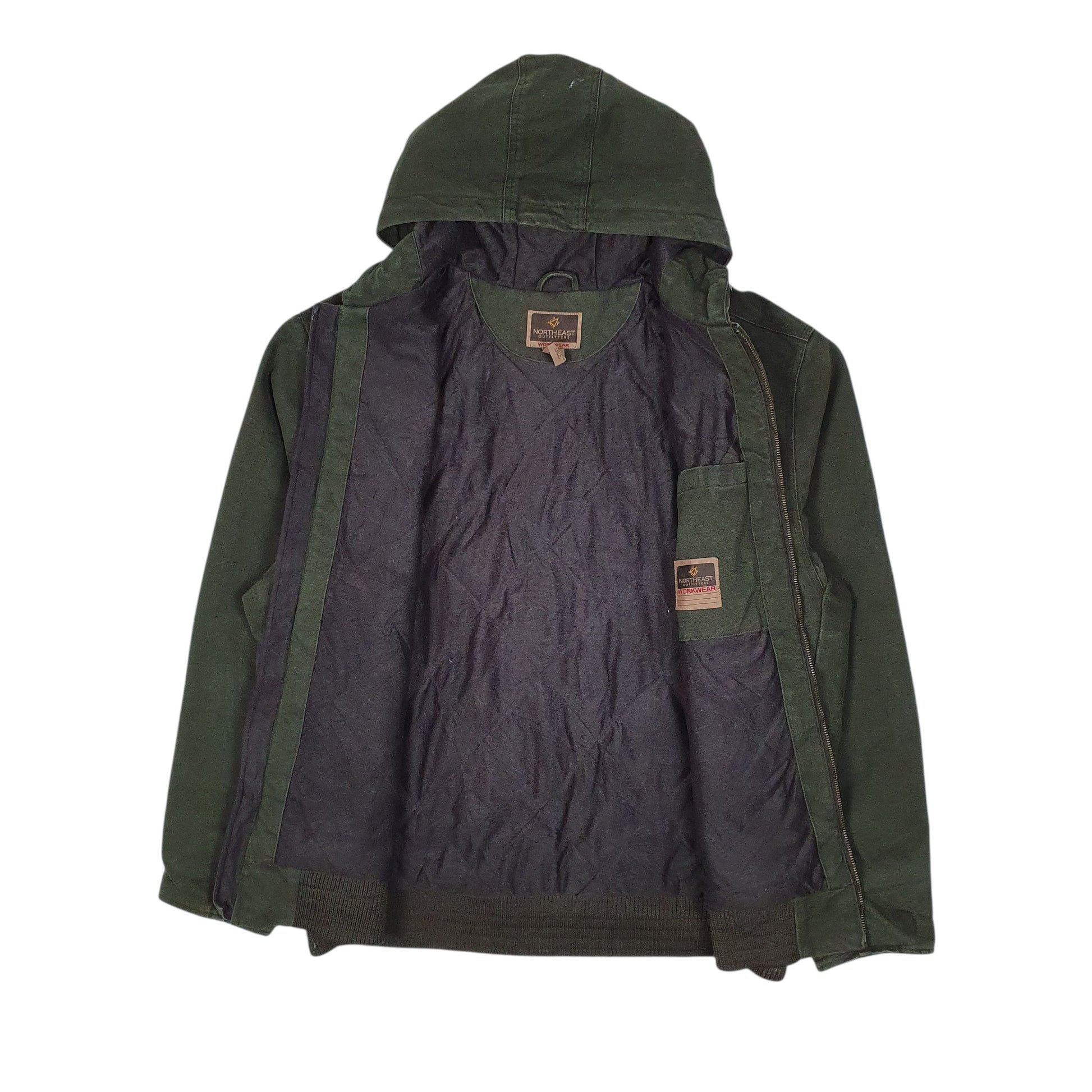 Mens Green North East Outfitters Active Hooded  Coat