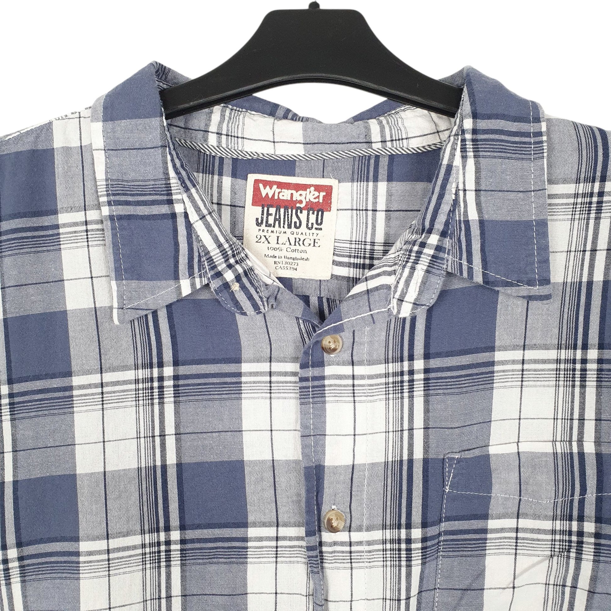 Mens Blue Wrangler   Shirt