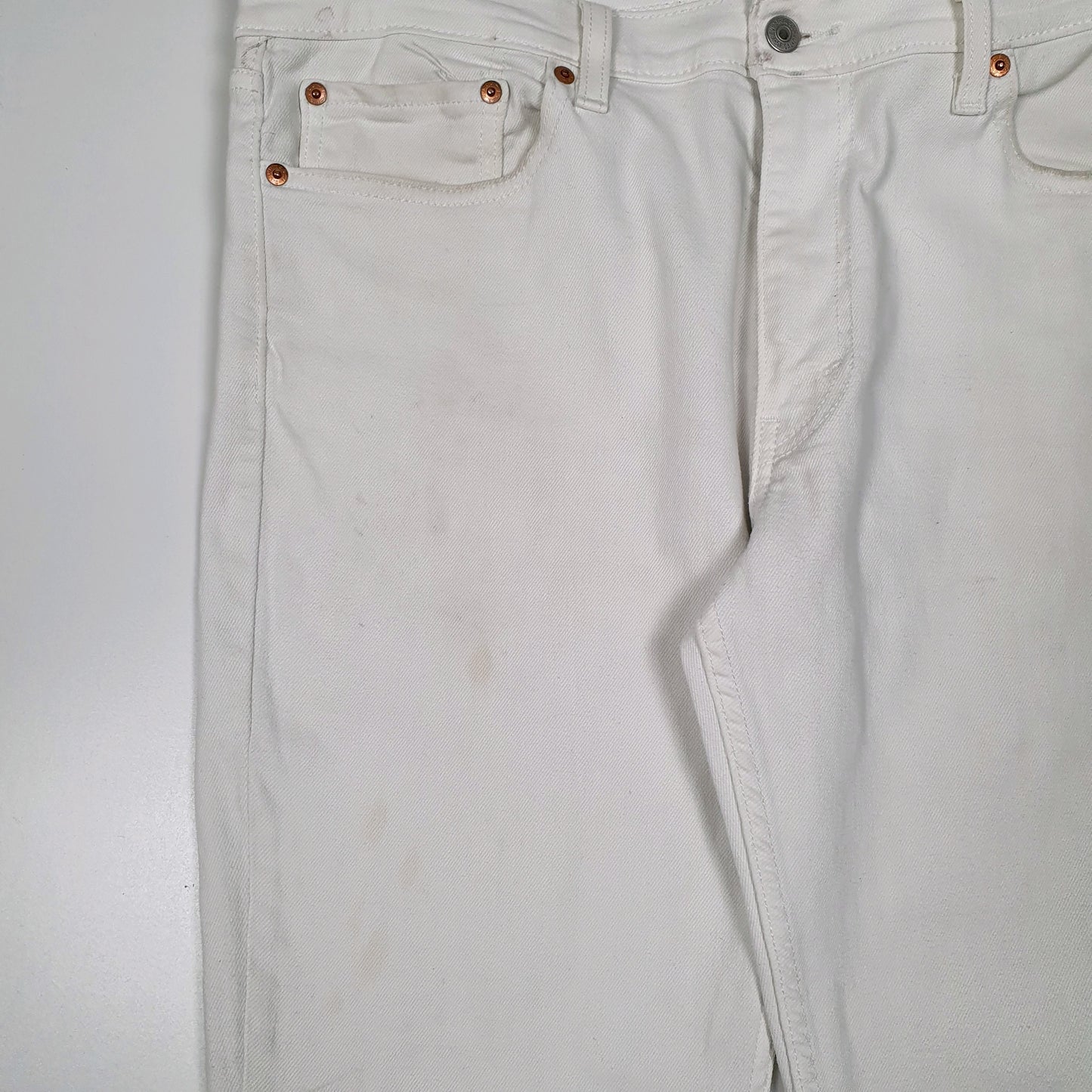 Mens White Levis   Jeans