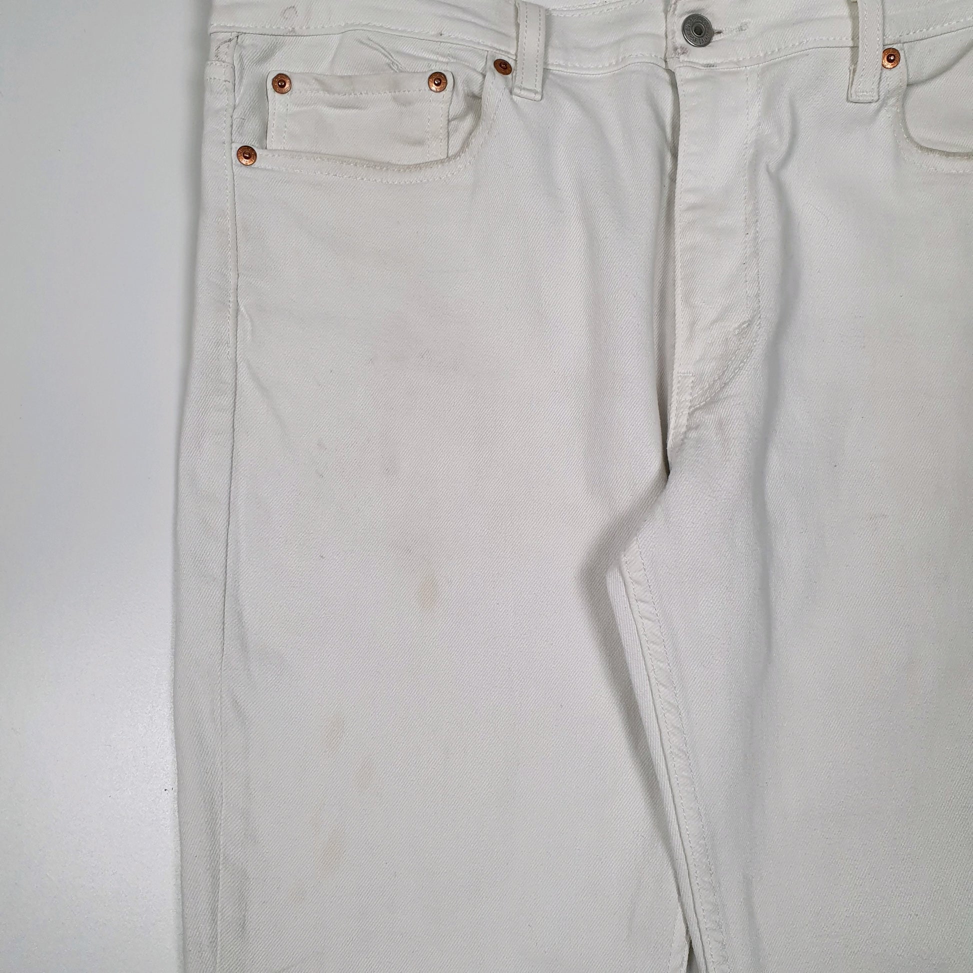 Mens White Levis   Jeans