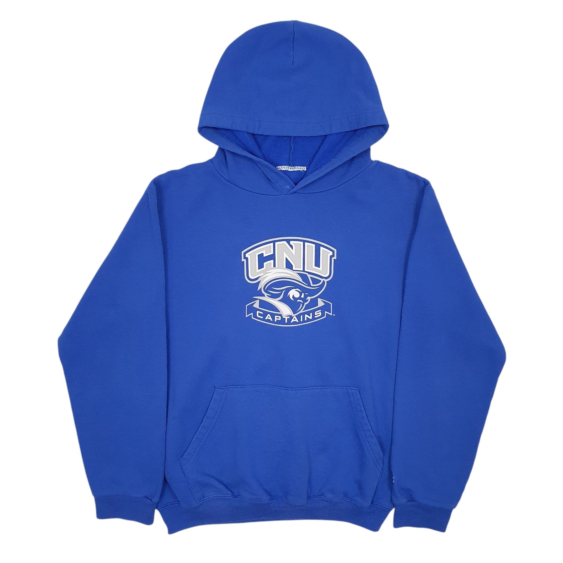 Womens Blue Champion CNU Captains Hoodie Jumper