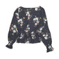 Womens Black H&M Floral  T Shirt
