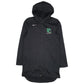 Mens Black Nike Dri Fit Longline Trench Crewneck Coat