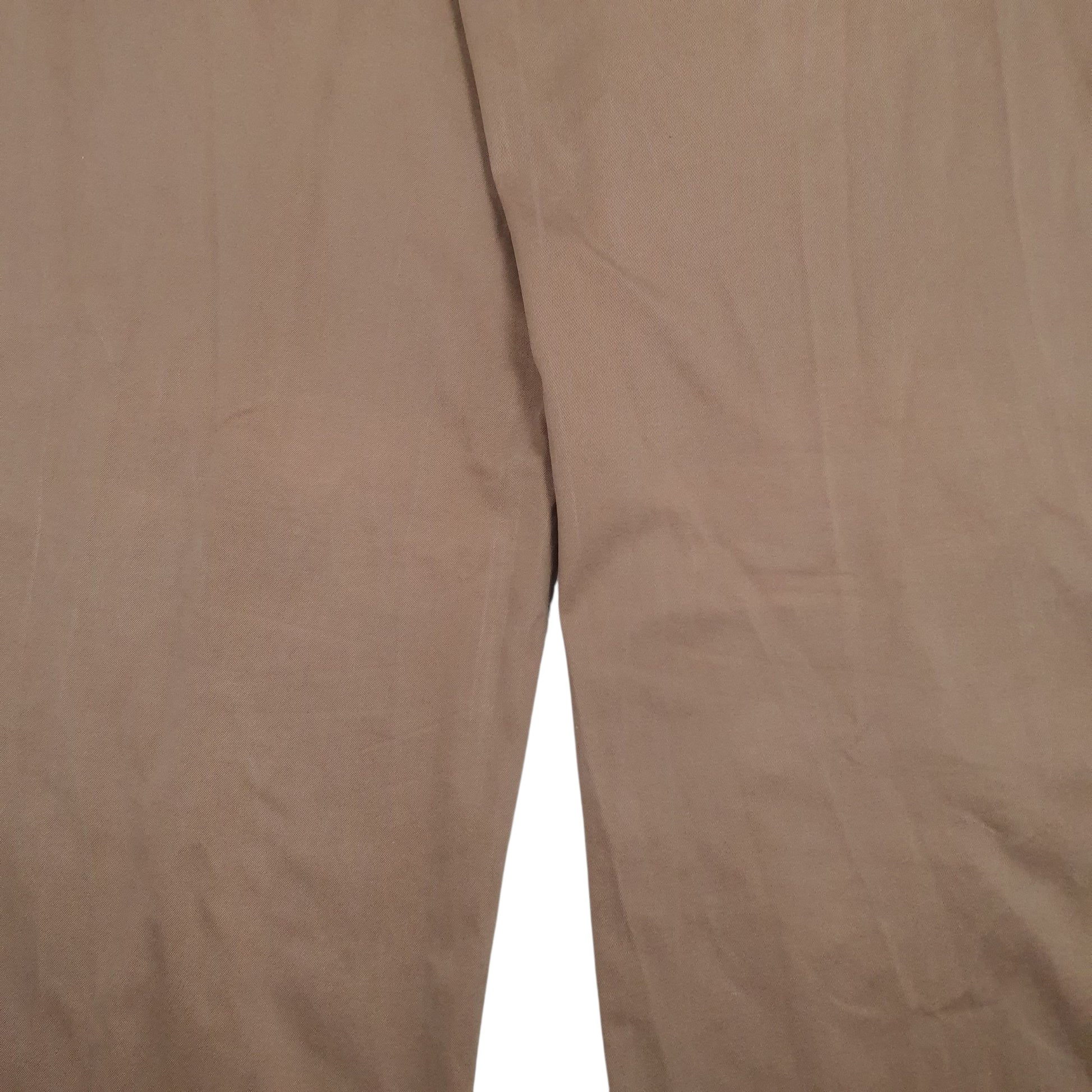 Mens Brown Tommy Hilfiger Pleated  Trousers