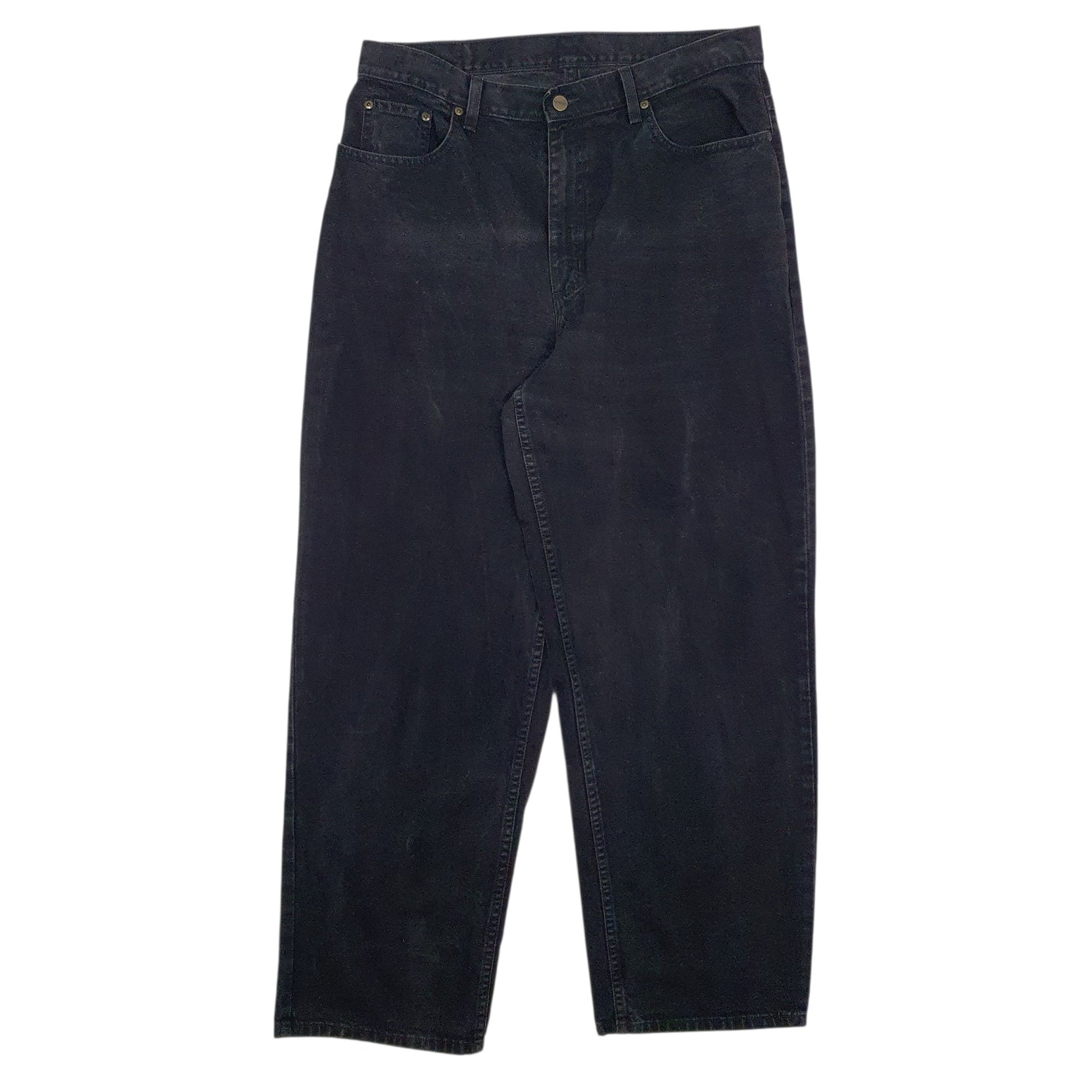 Womens Black L.L.Bean Vintage 90s Casual JeansW34 L38