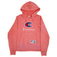 Mens Pink Champion Spellout Hoodie Jumper