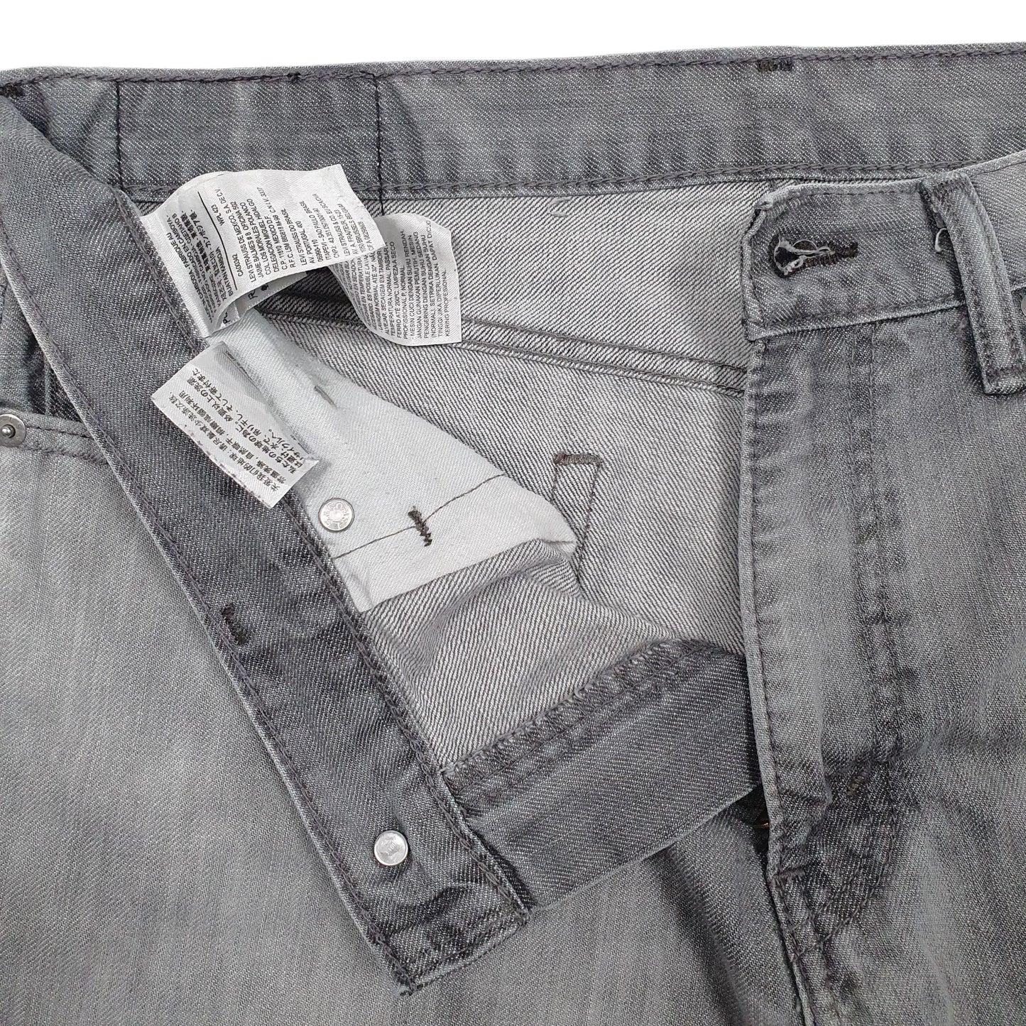 Mens Grey Levis 511 Hoodie Shorts