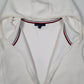 Womens White Tommy Hilfiger Hoodie Trench Longline Full Zip Jumper