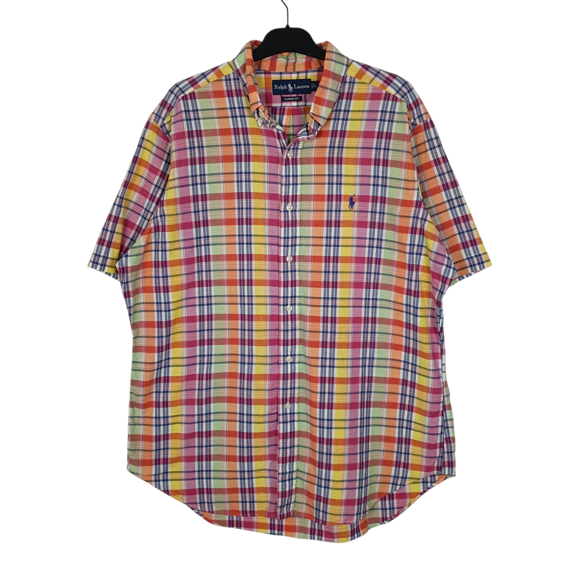 Mens Orange Ralph Lauren  Short Sleeve Shirt